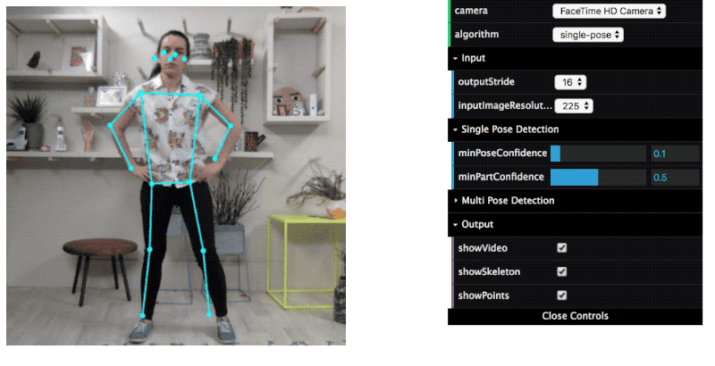 Pose Detection in the Browser: PoseNet Model(GitHub「tensorflow/tfjs-models」から引用)
